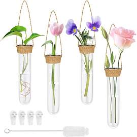 Deko Reagenzglas Vase, Kreativer Glas Hängevase,