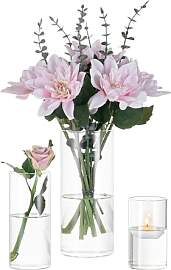 Deko Vase Glas Zylinder Tischdeko: Glasseam 3