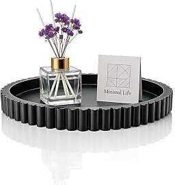 Deko Wohnizimmer Tischdeko Tablett - Ø 28x3cm