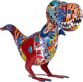Dekofigur Dinosaurier T-Rex STREET ART H. 36cm aus 