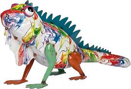 Dekofigur Eidechse Leguan STREET ART L. 61cm aus