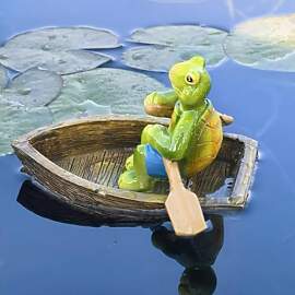 Dekofigur Garten Teich Schwimmende Frosch Deko