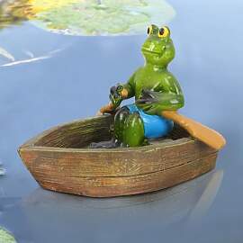Dekofigur Garten Teich Schwimmende Frosch Deko