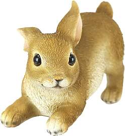 Dekofigur Hase aus Kunststein, 13 cm