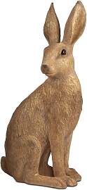 Dekofigur Hase Klassik sitzend H. 54cm braun aus