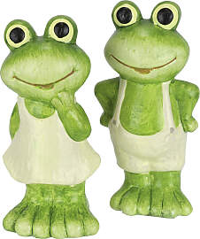 Dekofigur I.GE.A. "Figur Frosch", grün
