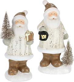 Dekofigur I.GE.A. "Nikolaus aus Keramik, 2er