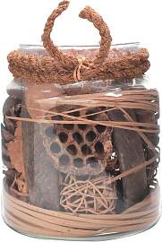 Dekofigur KAYOOM "Flora", braun, Glas,