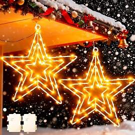 Dekofun Fensterdeko Weihnachtsbeleuchtung 2 Stück 