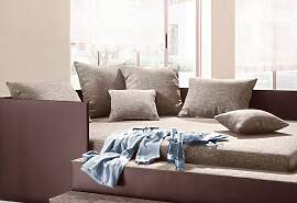 Dekokissen MAINTAL, beige (beige, unifarben),