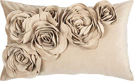 Dekokissen PAD "Floral", beige,