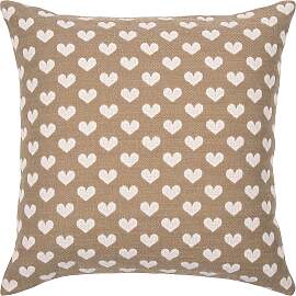 Dekokissen PAD "HEART", beige (sand,
