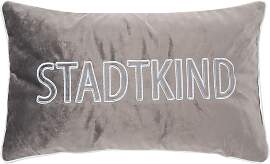 Dekokissen PAD "LETTERS", blau, grau,