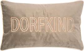 Dekokissen PAD "LETTERS", orange, taupe, 