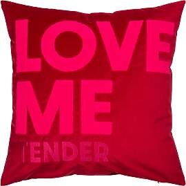 Dekokissen PAD "LETTERS", pink, rot,