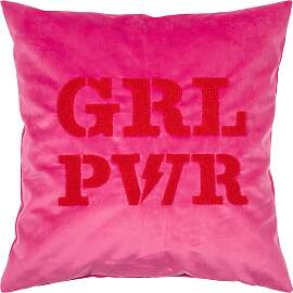 Dekokissen PAD "LETTERS", rot, hot pink, 