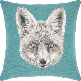 Dekokissen PAD "MOO", blau (turquoise),