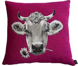 Dekokissen PAD "MOO", pink, B:45cm