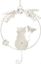 Dekokranz Katze: Türkranz Katzenfigur, Deko