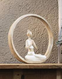 Dekoleidenschaft Dekoring Meditation aus Polyresin 