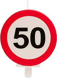 Dekora - Geburtstag Deko Kerze Verbot - Nummer 50, 