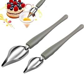 Dekorierlöffel Set,2 Pcs Edelstahl