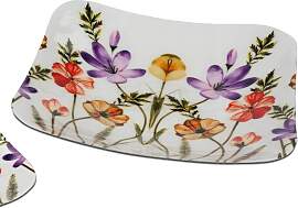 Dekoschale SOMMERGARTEN quadratisch 29x29cm weiß