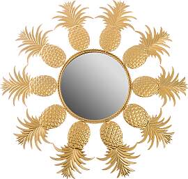 Dekospiegel "Annama", gold (goldfarben), 