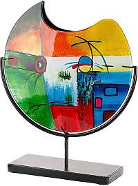 Dekovase GILDE "Vase rund Milano mehrfarbig