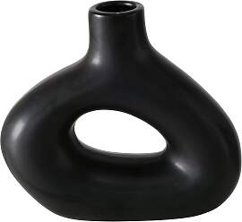 Dekovase Metty II in Schwarz