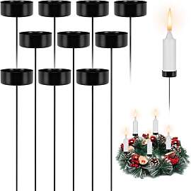 DELAESI Kerzenhalter Adventskranz 10 Stück