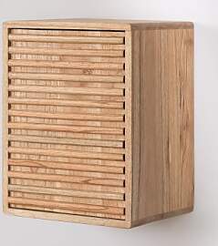Deleyna Wandschrank Aus Holz Braun Natur - Sklum