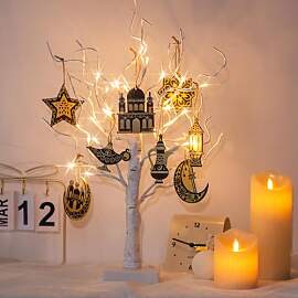 DELICHTER Beleuchtet Ramadan Deko Innen mit 24