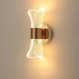 DELIPOP LED Wandleuchte Innen, 12W Wandlampe Gold