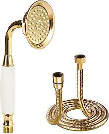 Delnet klassische Hochdruckkopf Dusche Gold