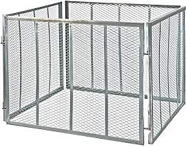 DEMA Garten Metallkomposter 107x107x81 cm –
