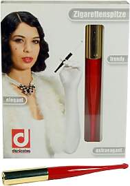Denicotea Zigarettenspitze Lady Farbe rot mit
