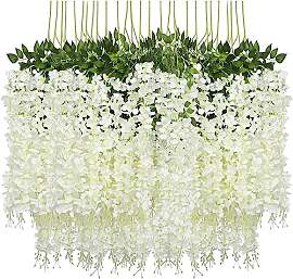 Denxahao Kunstblumen künstliche Glyzinien Blumen, 