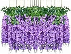 Denxahao Kunstblumen künstliche Glyzinien Blumen, 