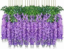 Denxahao Kunstblumen künstliche Glyzinien Blumen, 