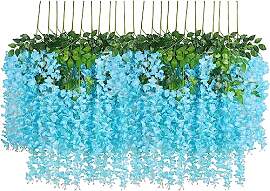 Denxahao Kunstblumen künstliche Glyzinien Blumen, 