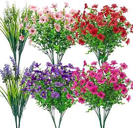 Der Rose 12 Bündeln Kunstblumen wie echt für