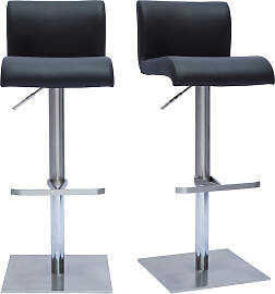 Design-Barhocker höhenverstellbar schwarz