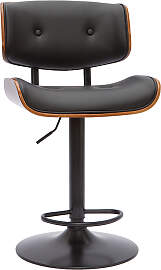 Design-Barhocker höhenverstellbar schwarz und