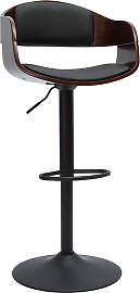 Design-Barhocker höhenverstellbar schwarz und