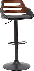 Design-Barhocker höhenverstellbar schwarz und