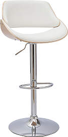 Design-Barhocker höhenverstellbar weiß und