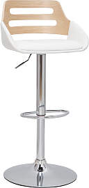 Design-Barhocker höhenverstellbar weiß und