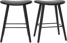 Design-Barhocker schwarz H65 cm (2er-Set) MEADOW