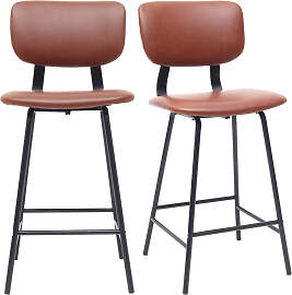 Design-Barhocker Vintage Hellbraun mit